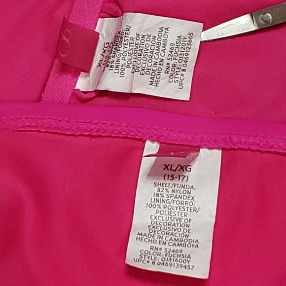 OP Bright Pink 2-pc Bandeau Bikini Set XLARGE - Picture 16 of 16